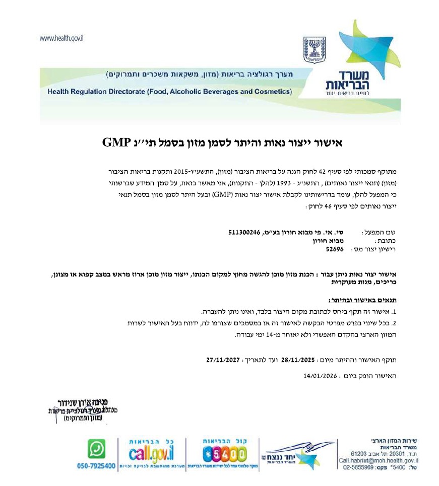 GMP - אתר מבוא חורון